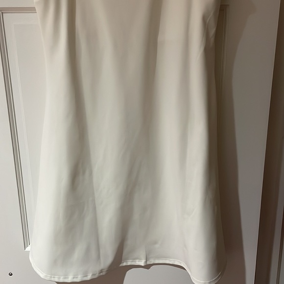 NWT sincerely jules white & pink trim v-neck active tennis golf dress size large - Picture 6 of 6